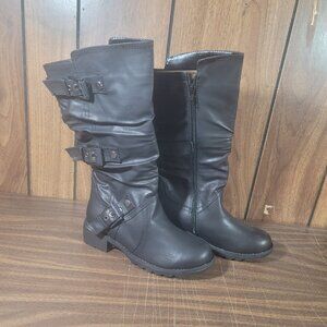 Women Black Boots Casual Size: 7 NEW